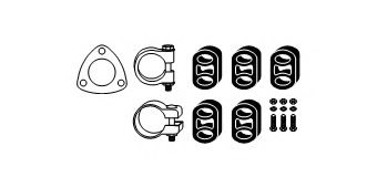 HJS 82 14 1782 Mounting Kit, exhaust system